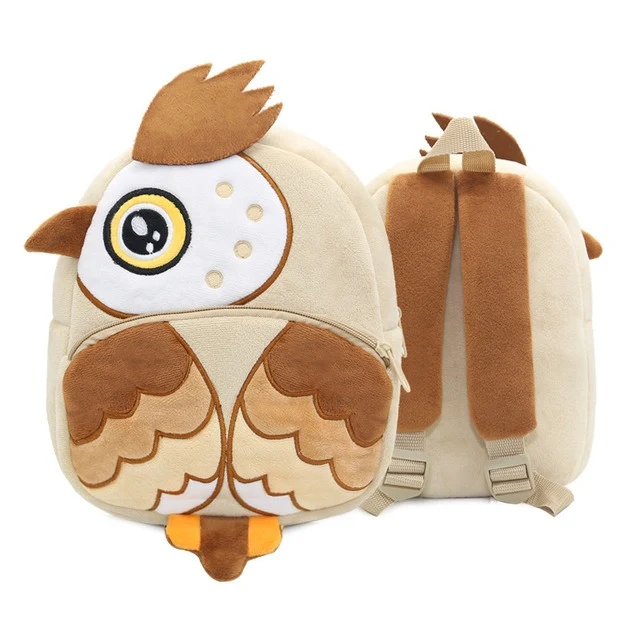 Sac à dos animaux maternelle en peluche