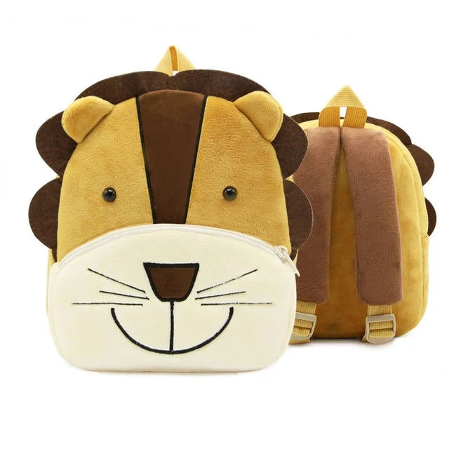 Sac à dos animaux maternelle en peluche