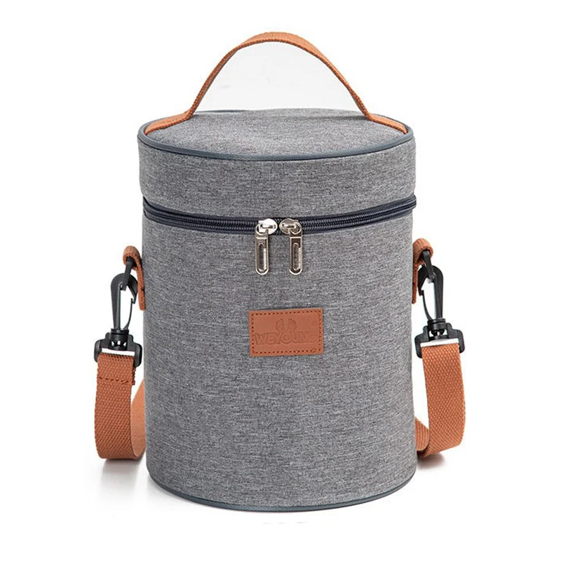 Sac isotherme repas bleu et marron
