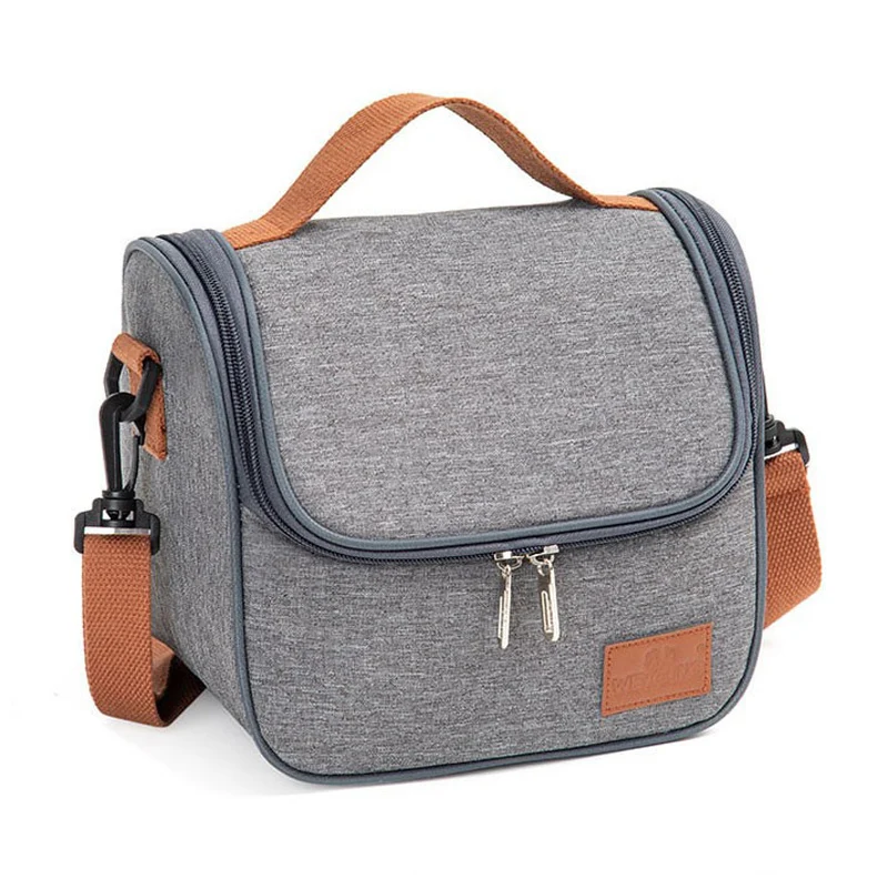 Sac isotherme repas bleu et marron