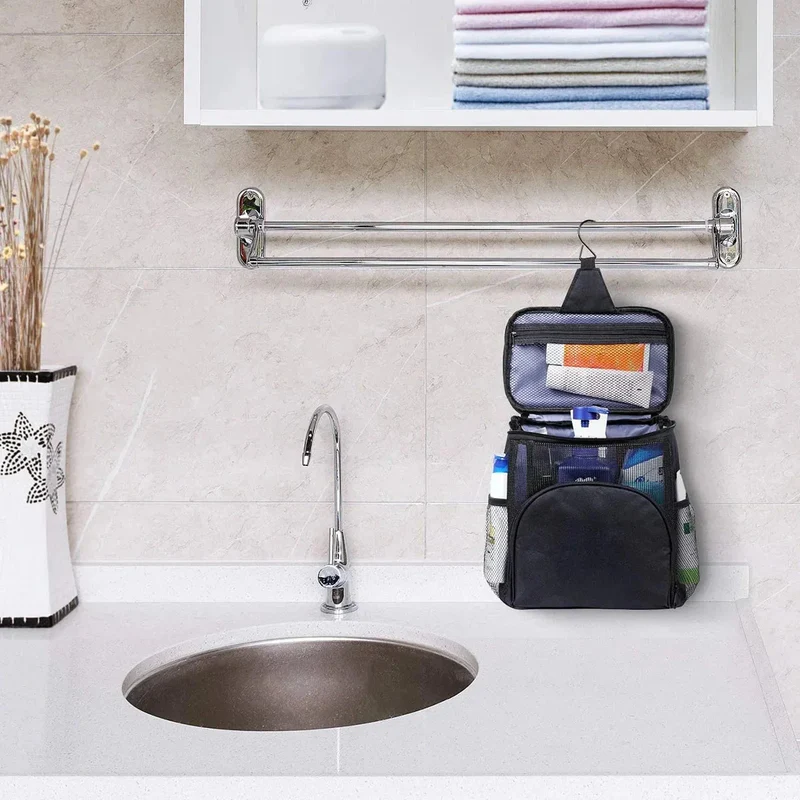Grande Trousse de Toilette | Crochet Suspendu Intégré