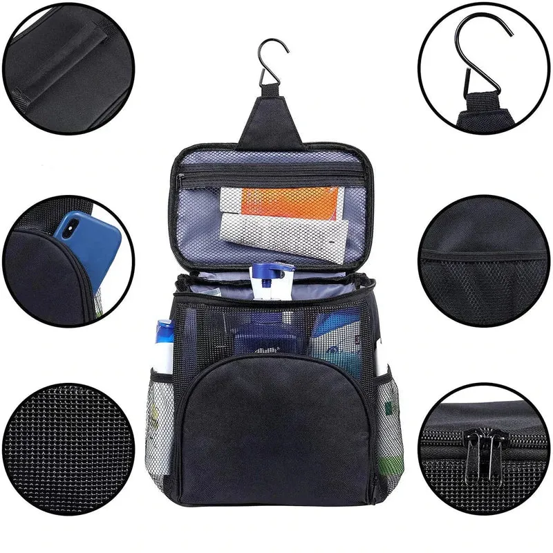 Grande Trousse de Toilette | Crochet Suspendu Intégré