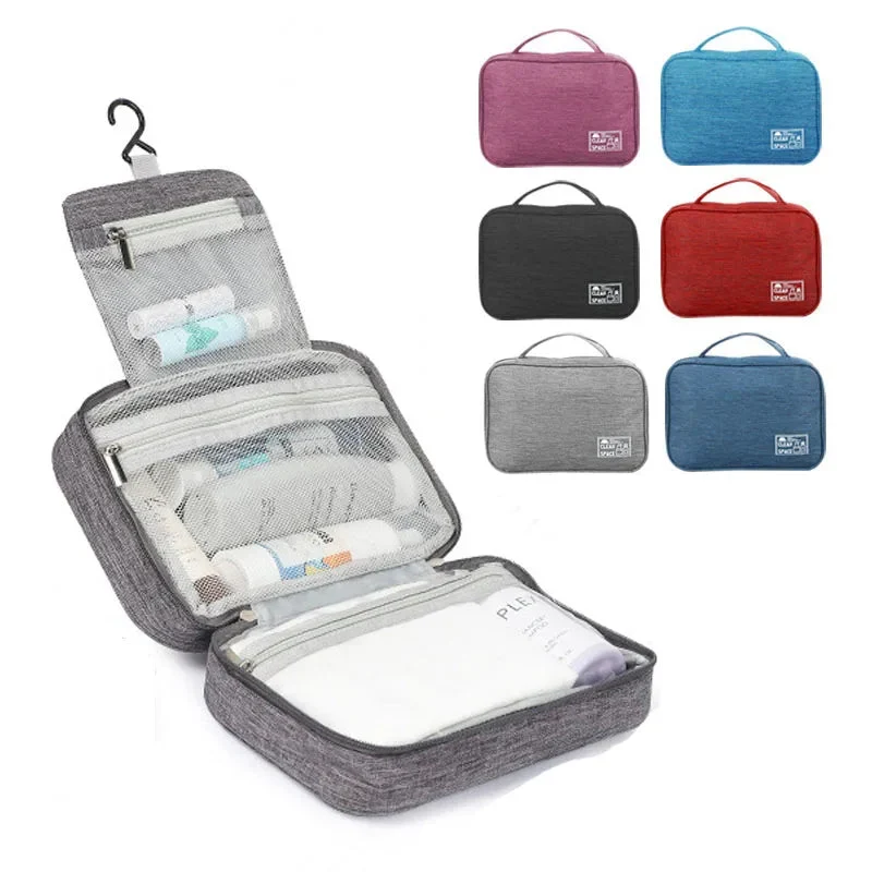 Grande Trousse de Toilette Suspendue | Crochet et Compartiments Multiples