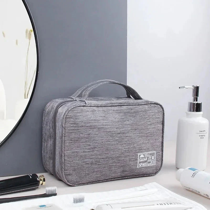 Grande Trousse de Toilette Suspendue | Crochet et Compartiments Multiples