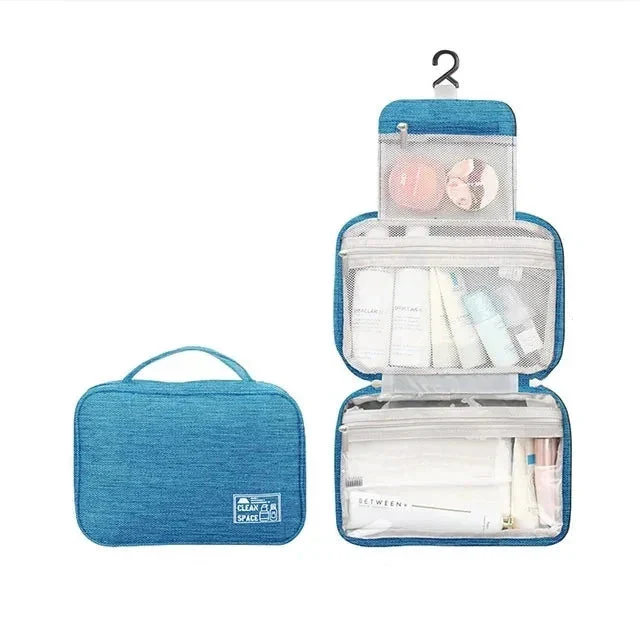 Grande Trousse de Toilette Suspendue | Crochet et Compartiments Multiples