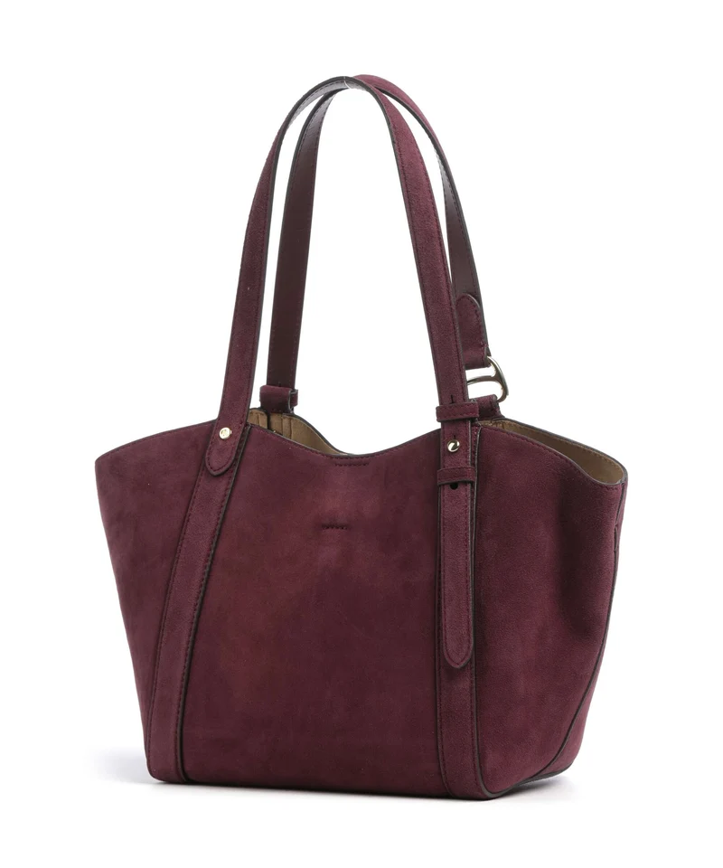 Lauren Ralph Lauren Tasha Small Cabas dark garnet