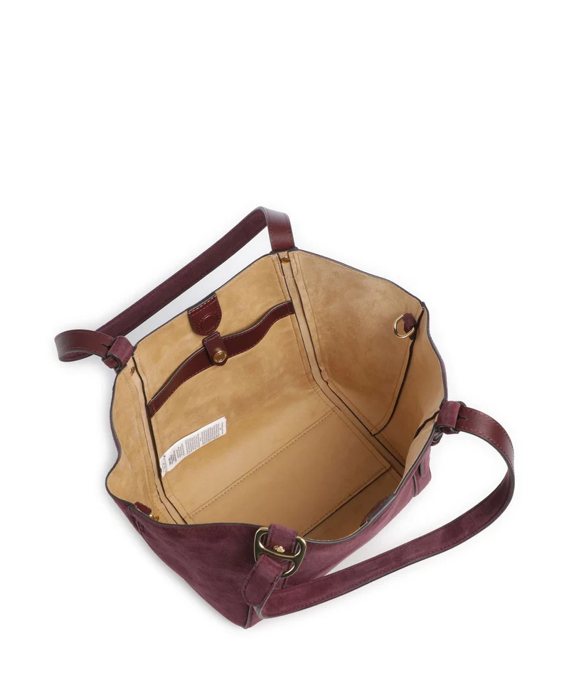 Lauren Ralph Lauren Tasha Small Cabas dark garnet