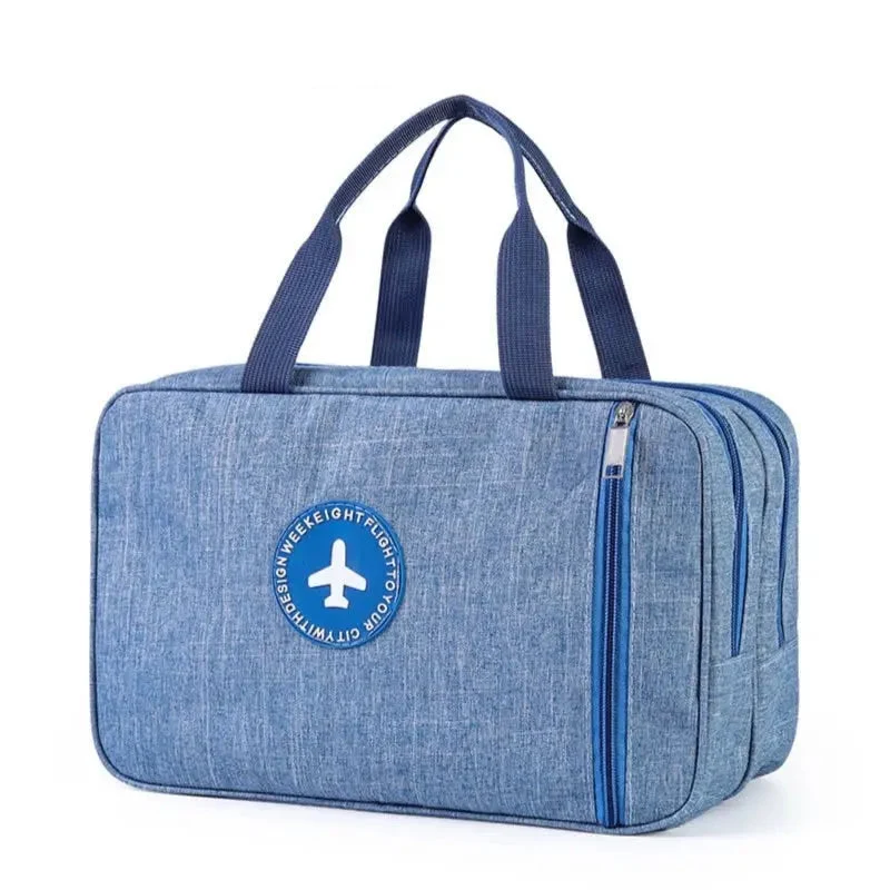 Sac de Toilette Voyage Avion | Nylon Étanche Multi-Compartiments