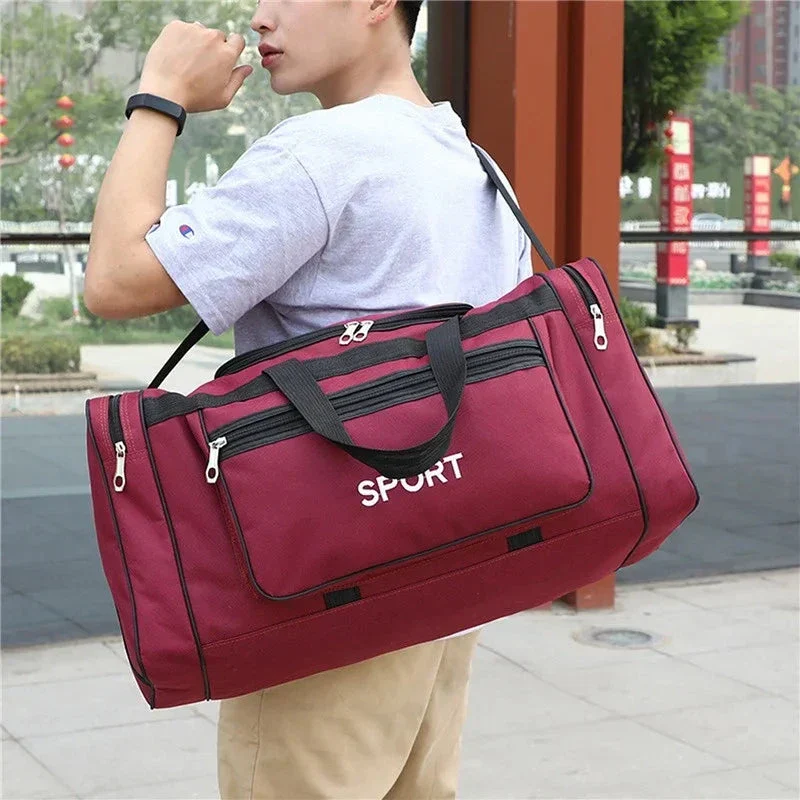 Sac de Sport Voyage Homme | Bandoulière Incluse Oxford-Polyester