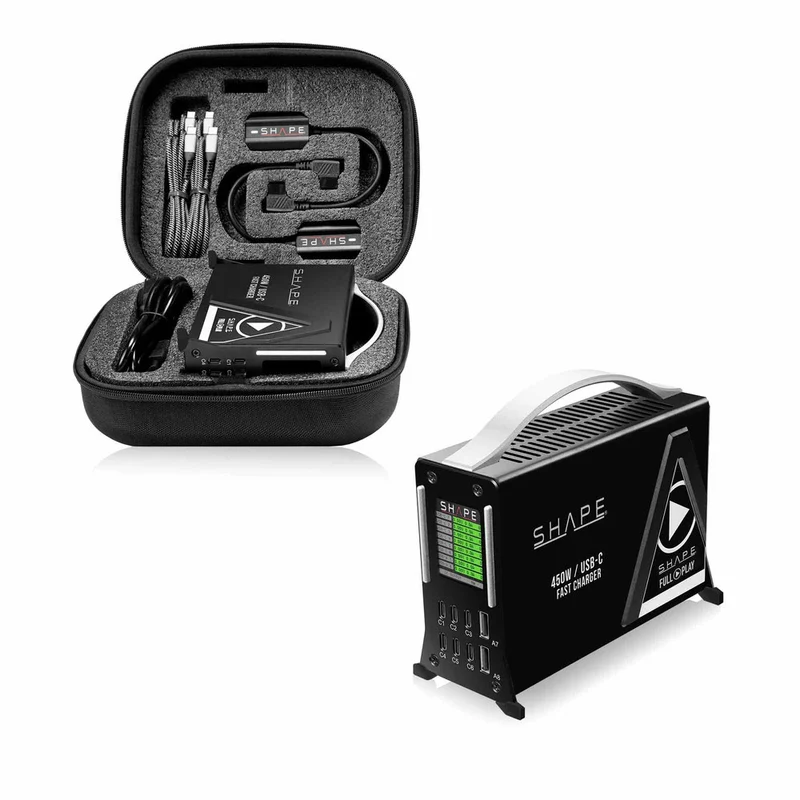 Ensemble de chargeur USB-C avec 2 mini pile 99Wh Monture V