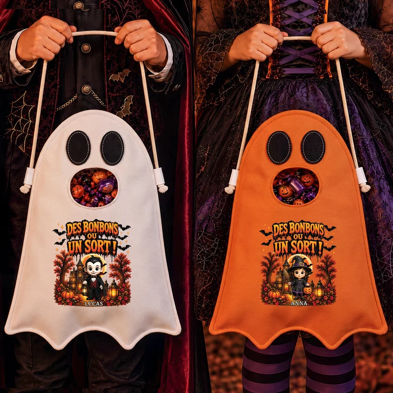 Des Bonbons Ou Un Sort - Sac À Bonbons Halloween À Personnaliser