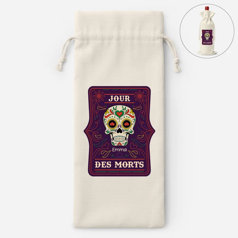 Jour Des Morts - Sac Bouteille De Vin Personnalisable