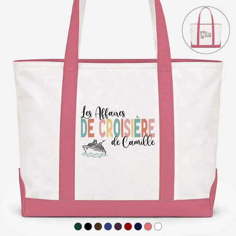 Les Affaires De Croisière - Sac Cabas En Toile Personnalisé Voyage En Été