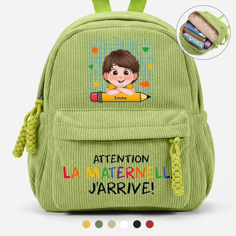 Attention La Maternelle - Sac À Dos Enfant Personnalisé