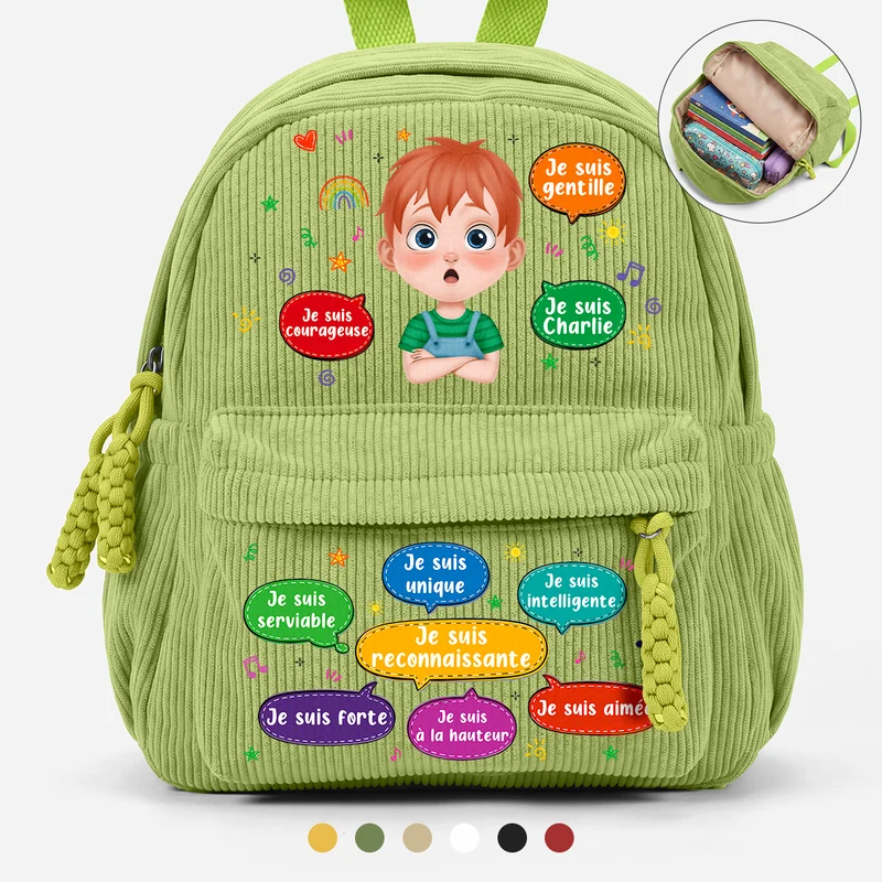 Je Suis Courageux Et Gentil - Sac À Dos Personnalisé Enfant