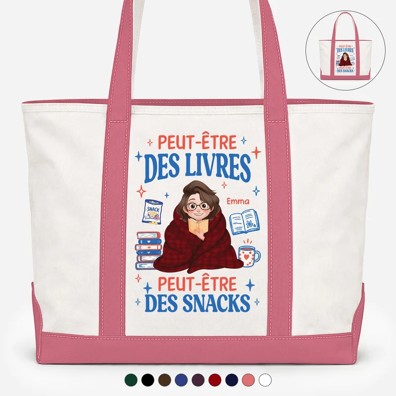 Peut-être Des Livres - Sac Cabas En Toile Femme Personnalisé