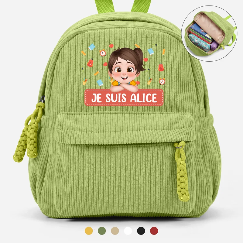 Cadeau Enfant Avec Prénom - Sac À Dos Maternelle Personnalisé