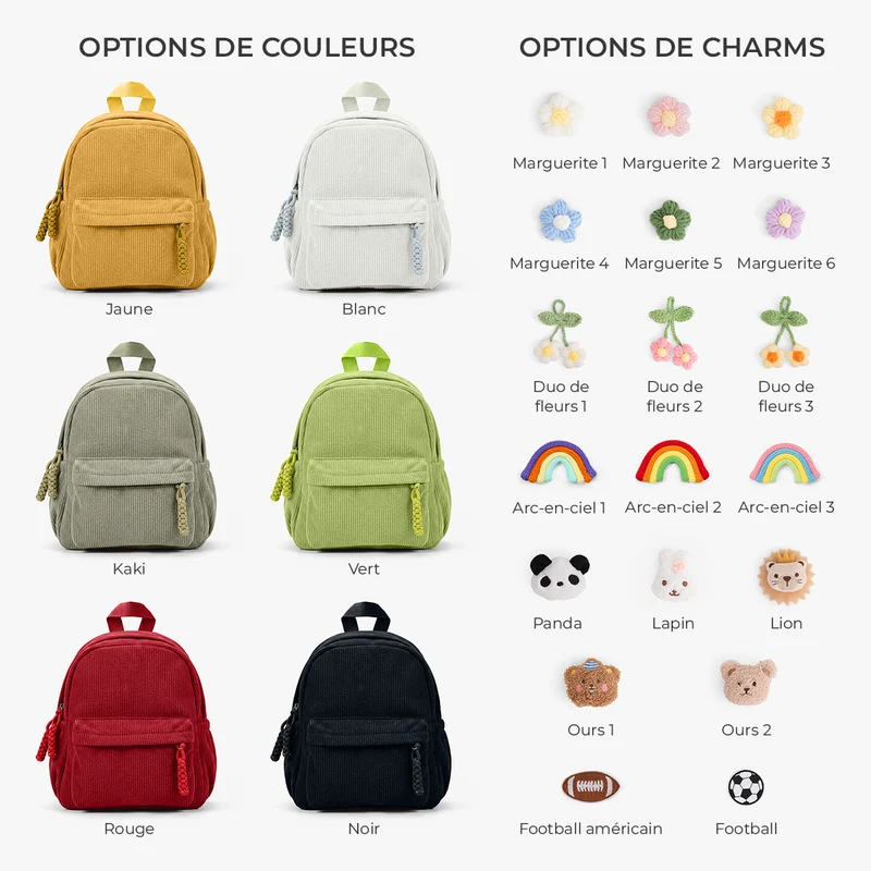 Cadeau Enfant Avec Prénom - Sac À Dos Maternelle Personnalisé