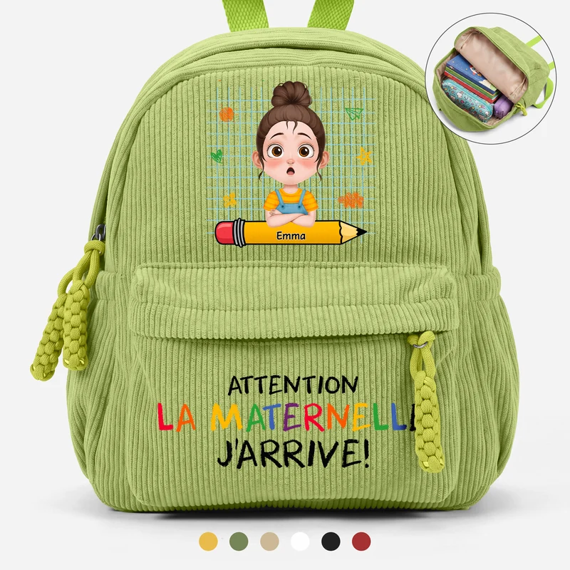 Attention La Maternelle - Sac À Dos Personnalisé Enfant