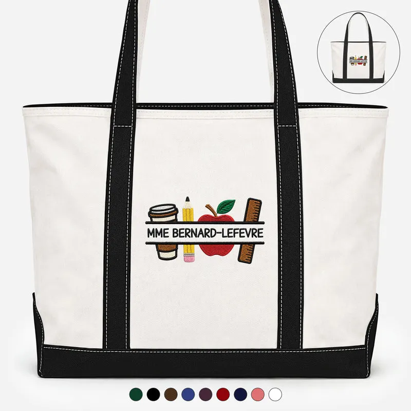 [Effet d'Impression 3D] Cadeau Pour Maîtresse Et Professeur - Sac Cabas En Toile Personnalisé