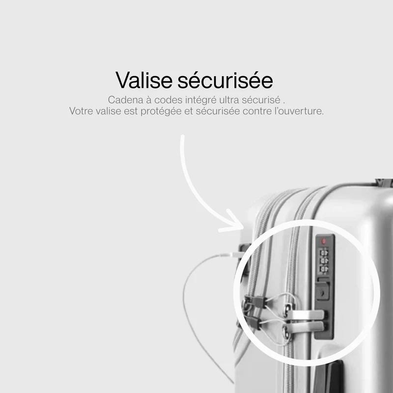 Valise de Voyage Robuste | Port Usb et Hublot Frontal