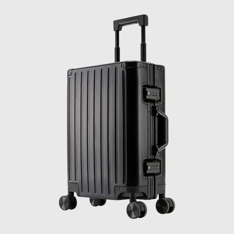 Valise de Voyage Rigide Aluminium | Sécurité Tsa, Roues Pivotantes