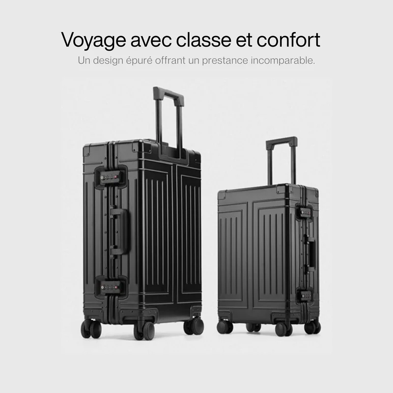 Valise de Voyage Aluminium 45l | Coque Rigide Magnésium
