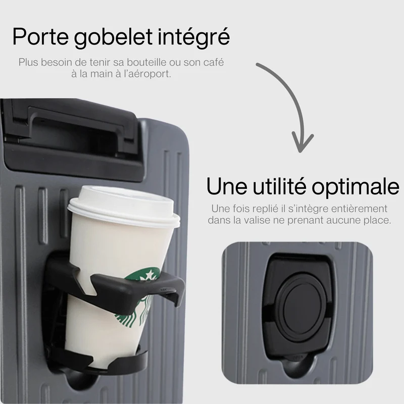 Valise Cabine Robuste | Composite 3 Couches Aluminium