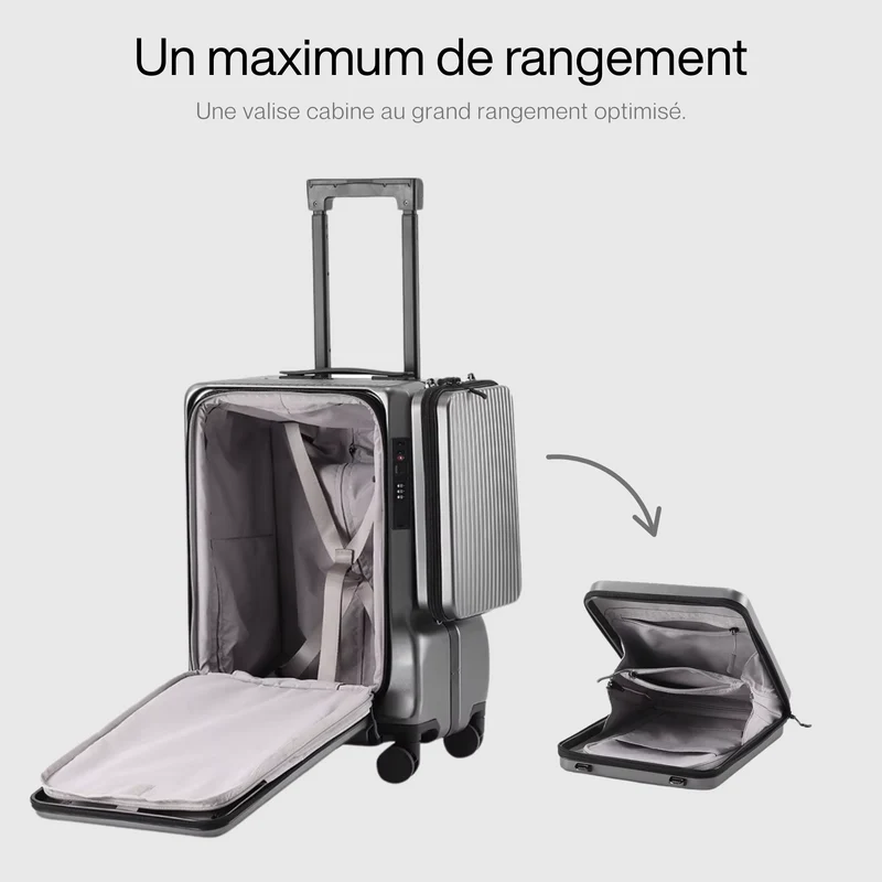 Valise Cabine Rigide Usb | Aluminium Haut de Gamme