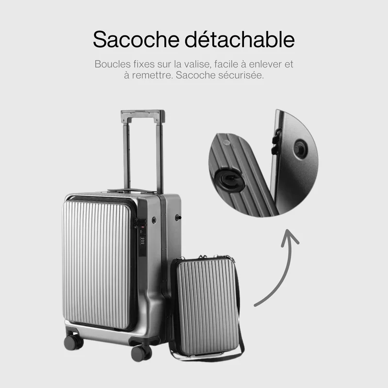 Valise Cabine Rigide Tsa | Composite 3 Couches Robuste