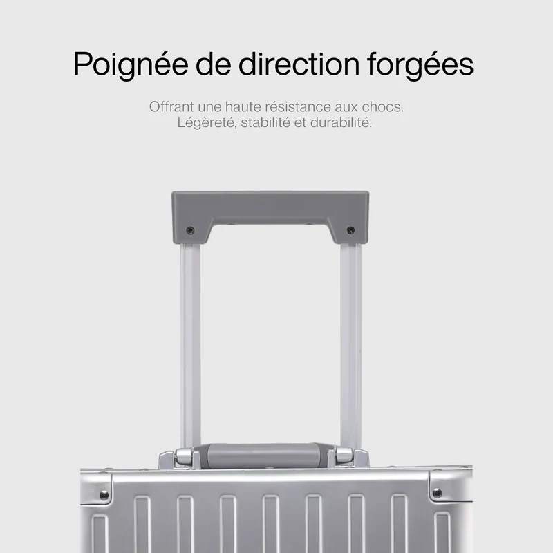 Valise Cabine Rigide Roulettes | Magnésium Aluminium Robuste
