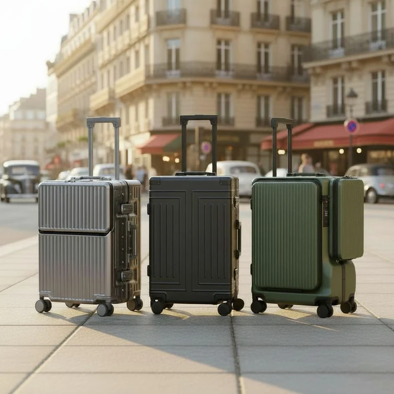 Valise Cabine Rigide 45l | Séparateurs Doubles et Port Usb