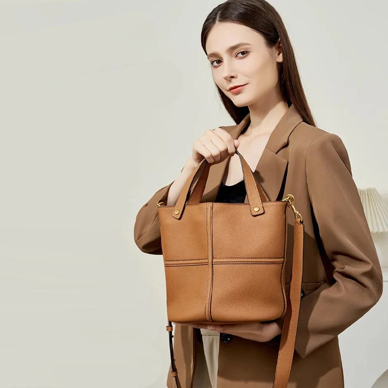 Elsa sac bandoulière femme forme seau
