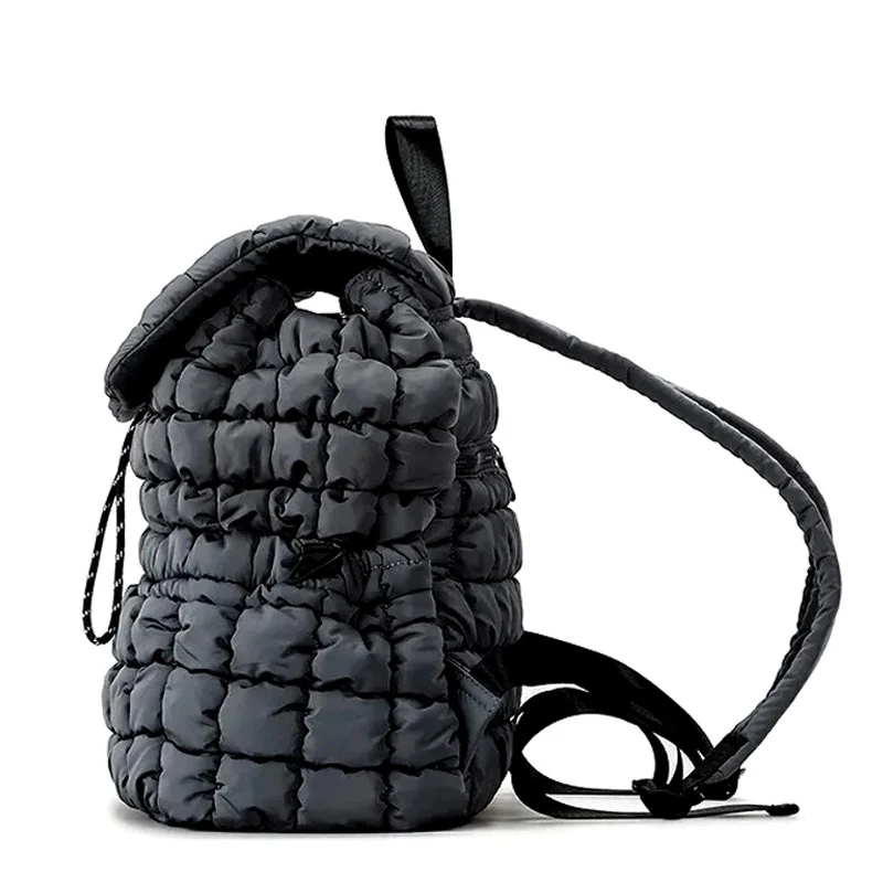 Flufy sac à dos femme matelassé tendance