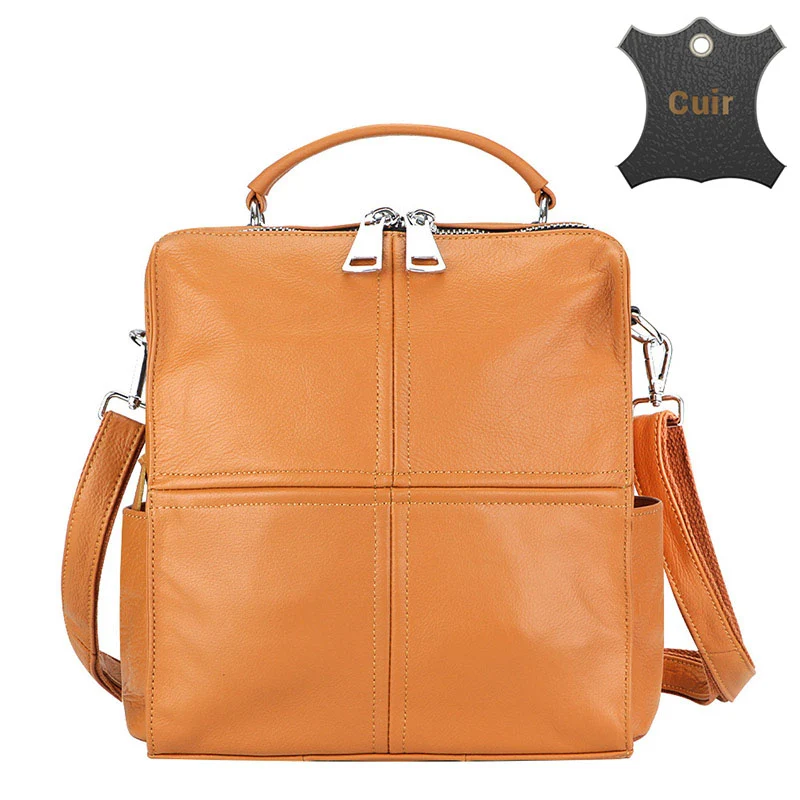 Rivoli petit sac à dos femme cuir convertible