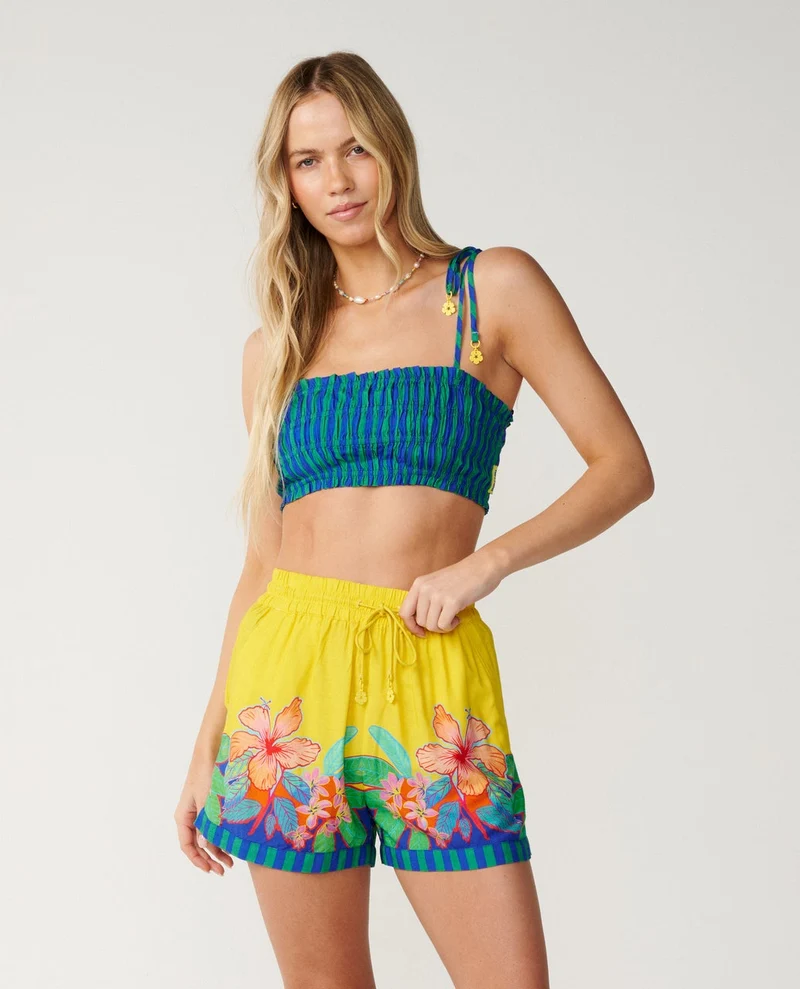 Bliss Stripe Shirred Bandeau