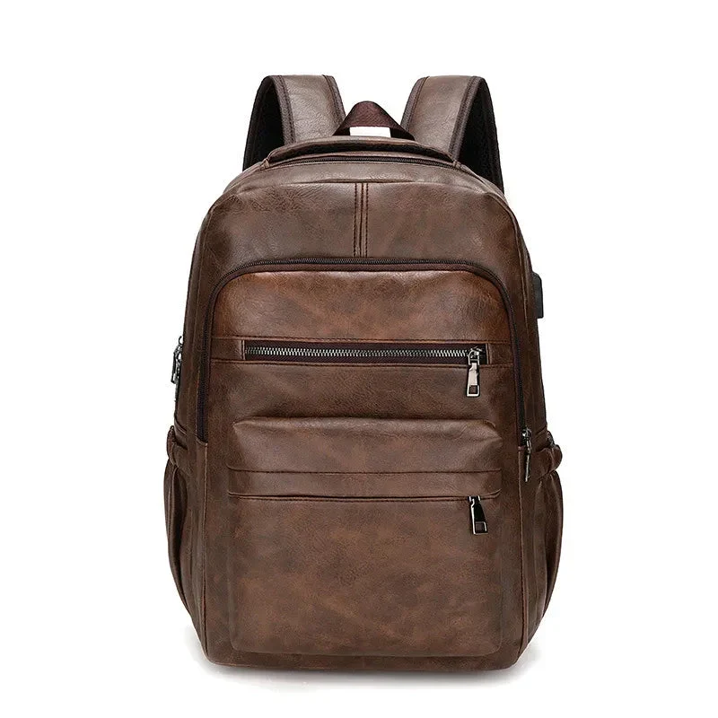 Sac à Dos Vintage Connecté Usb | Port Usb et Style Rétro