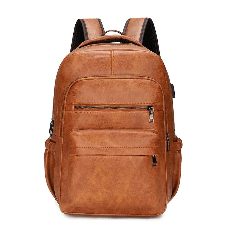 Sac à Dos Vintage Connecté Usb | Port Usb et Style Rétro
