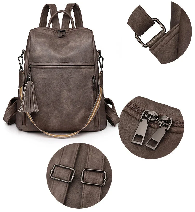 Sac à Dos Ville Femme Tendance | Bandoulière Amovible Pratique