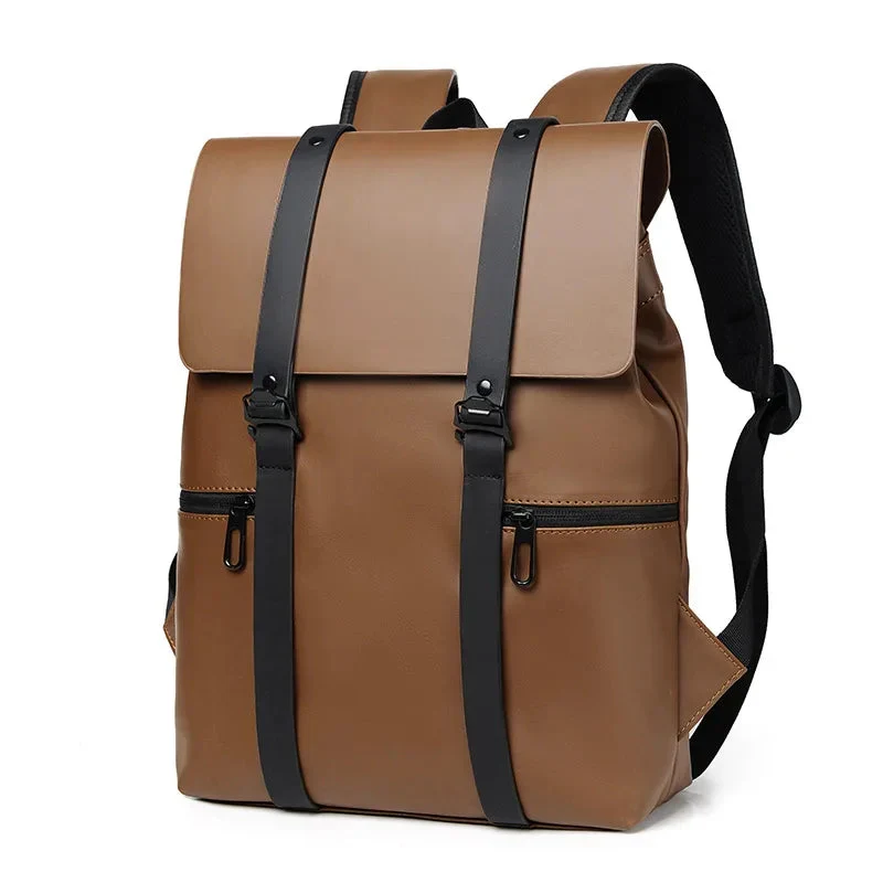 Sac à Dos Urbain Minimaliste | Tissu Pu et Poches Multiples