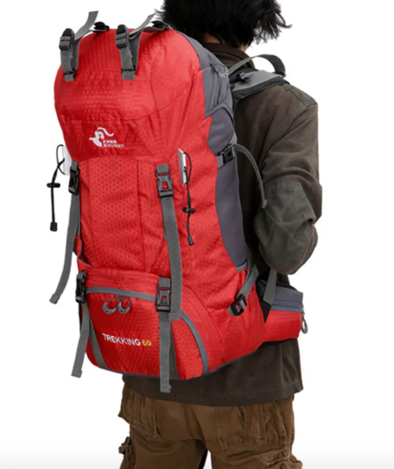 Sac à Dos Trekking 60l Léger | Sangles Ergonomiques et Imperméabilité