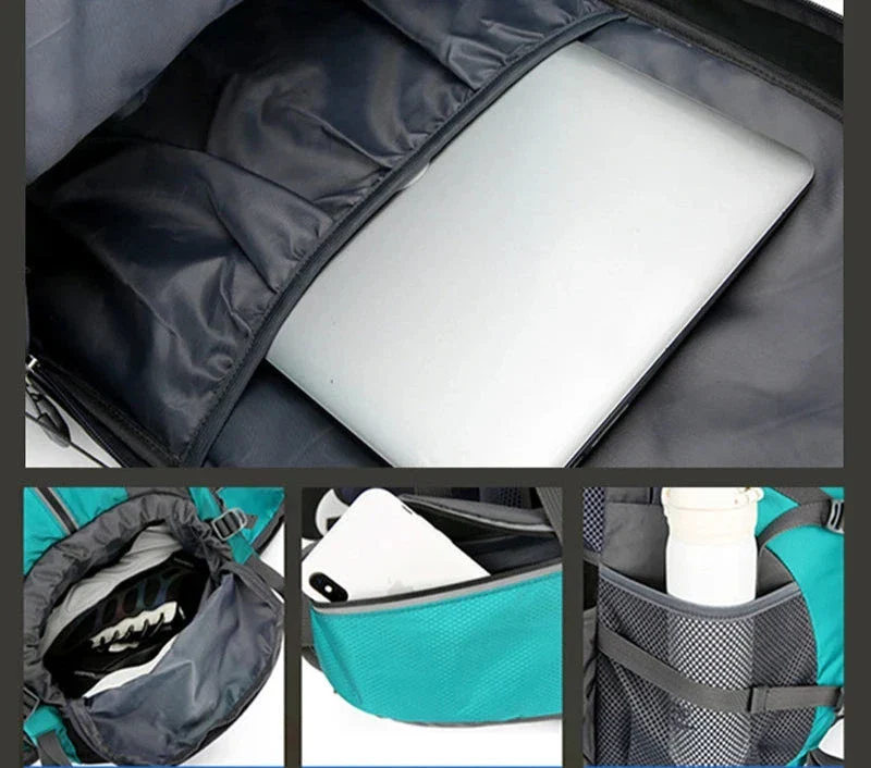 Sac à Dos Trekking 50l | Nylon Imperméable et Ergonomique
