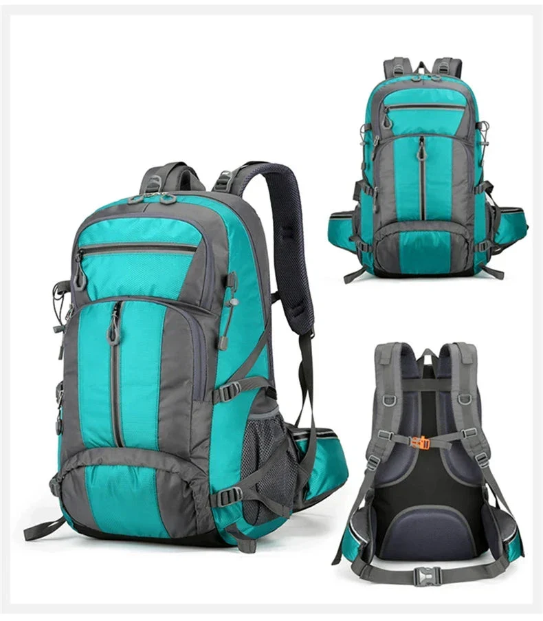 Sac à Dos Trekking 50l | Nylon Imperméable et Ergonomique