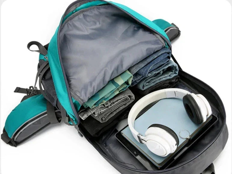 Sac à Dos Trekking 50l | Nylon Imperméable et Ergonomique