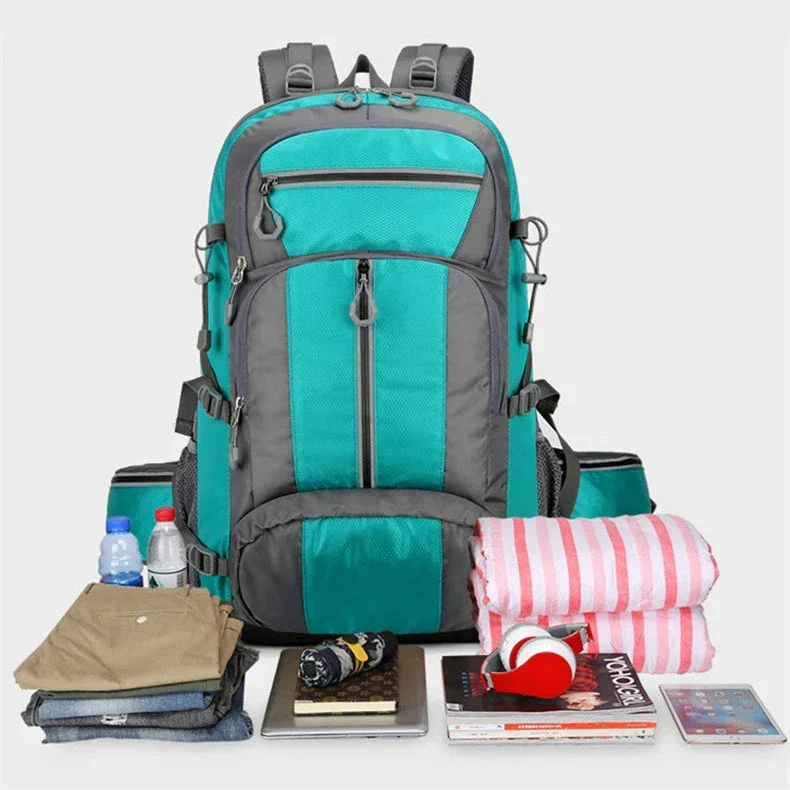 Sac à Dos Trekking 50l | Nylon Imperméable et Ergonomique