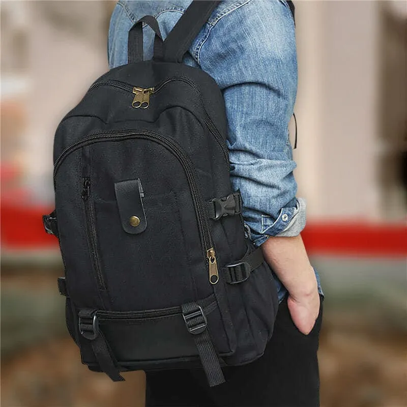 Sac à Dos Toile Canvas | Bretelles Ajustables et Spacieuses