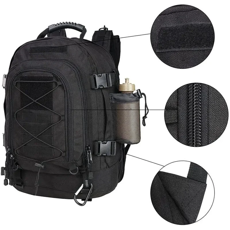 Sac à Dos Tactique 60l | Nylon 1000d Résistant