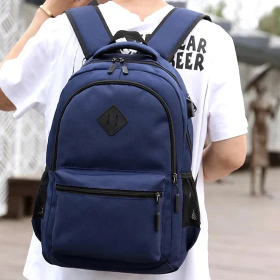 Sac à Dos Scolaire 2 Compartiments | Tissu Imperméable et Léger