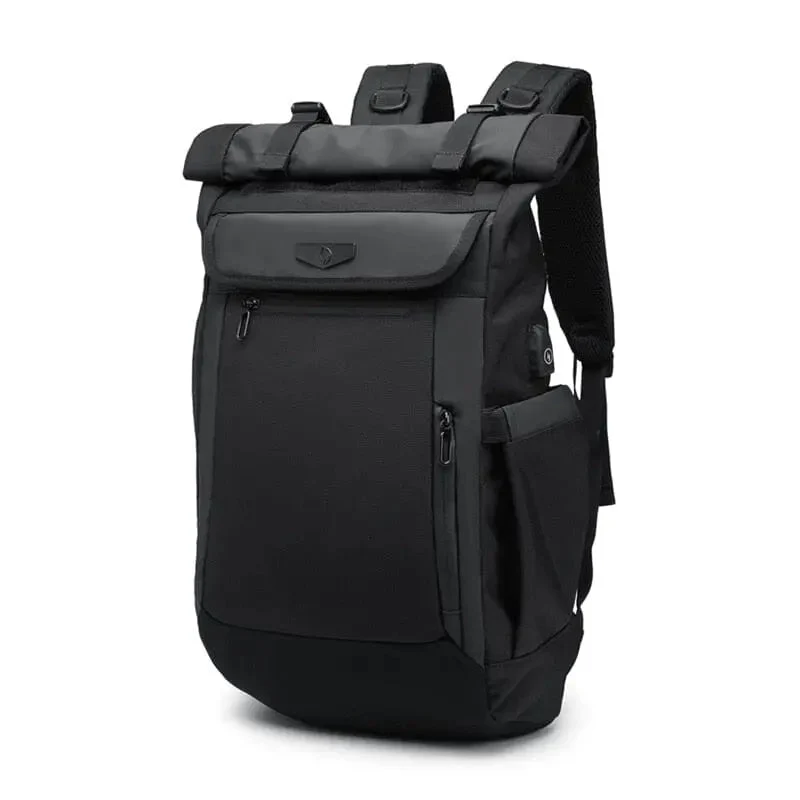 Sac à Dos Roll Top Usb | Grande Capacité et Port Intégré