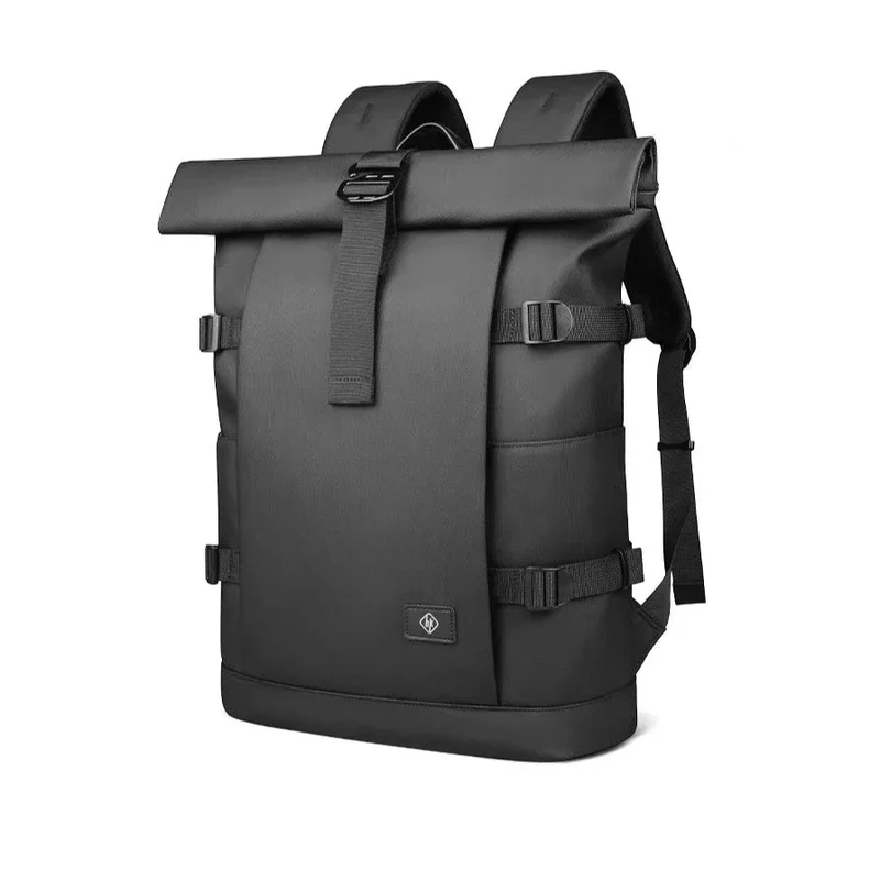 Sac à Dos Roll Top Ordinateur | Extensible Imperméable 17 Pouces